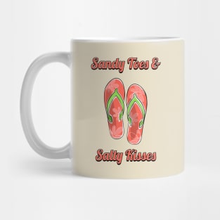 Sandy Toes And Salty Kisses Beach Style Mug